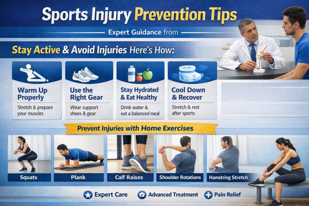 Sports Injury Prevention Tips in Vashi | Synthesis Orthopaedic